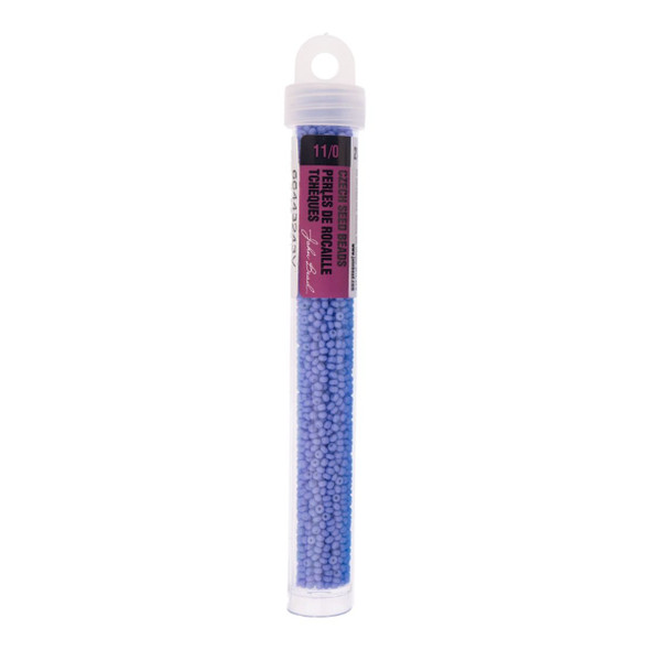 Czech Seedbead 11/0 Purple Chalk Dyed Solgel 22g Vial