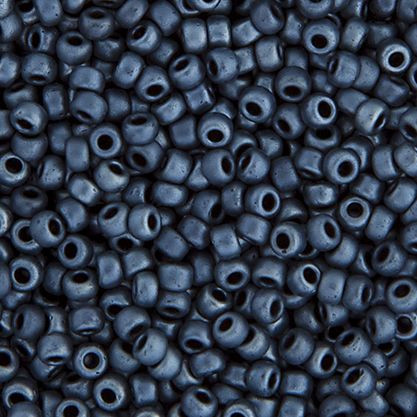 Miyuki Seedbead 11/0 Gunmetal Matte Metallic 22g Vial