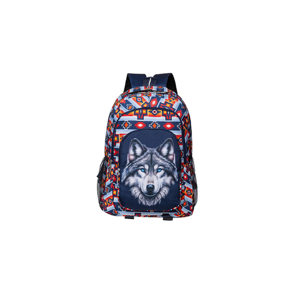 Utility Backpack Animal Scene - Wolf