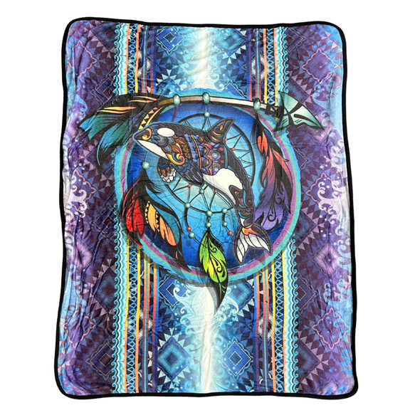 Sherpa Throw Whale Dreamcatcher - 50X60