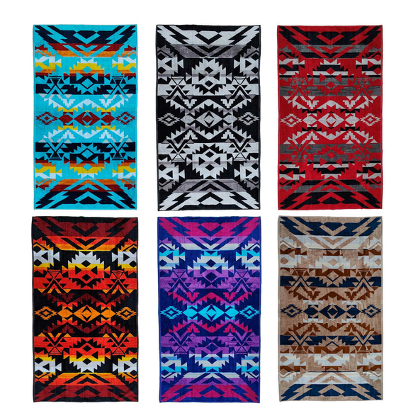 Bath Towel Navajo Design 26" X 56"
