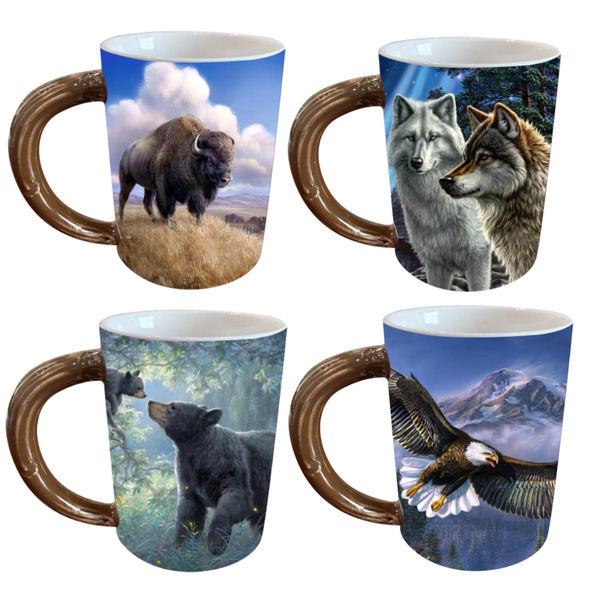 Ceramic Mug  Wildlife Scene 15oz