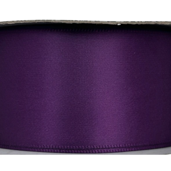 Satin Ribbon by the Roll 30m Eggplant