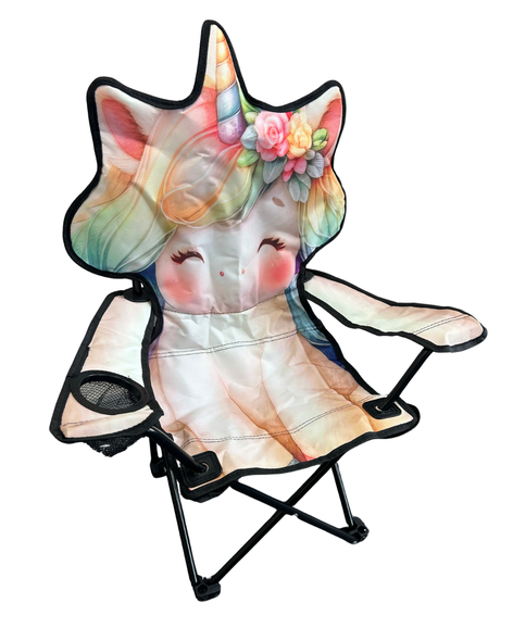 Kids Animal Lawn Chair 125lbs - Unicorn