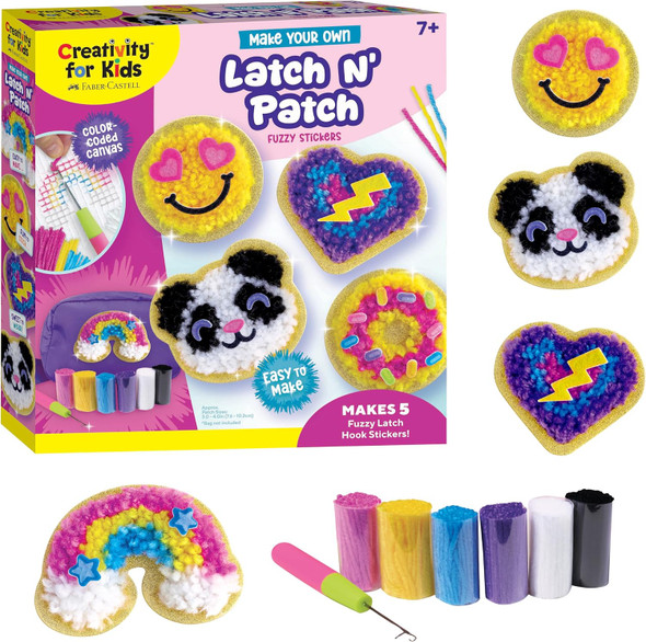 Make Your Own Latch N Patch Fuzzy Stickers