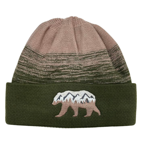 Knitted Toque Embroidered - Bear