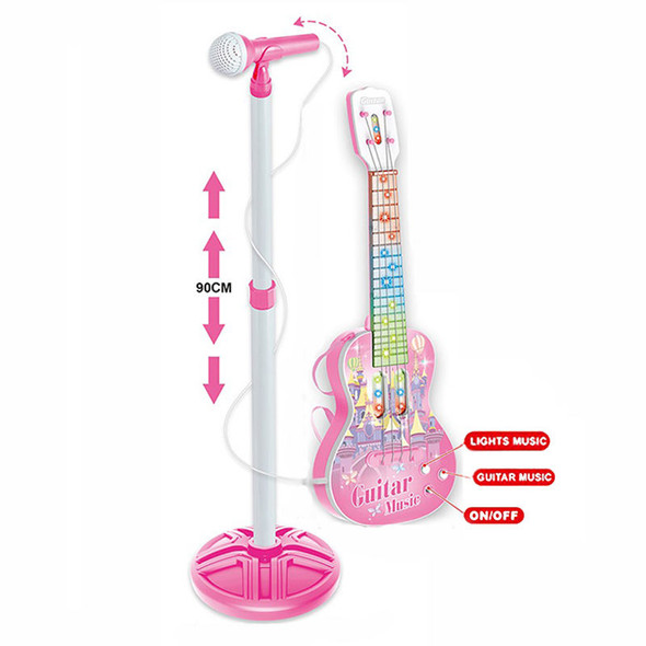 SINGER STAR PINK KIDS GUITAR