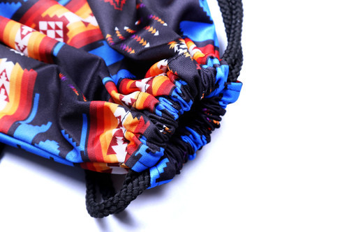 Drawstring Backpack Black  Southwest