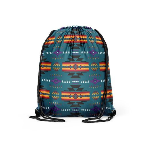 Drawstring Backpack Black  Southwest