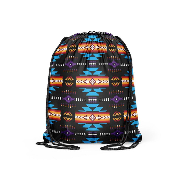 Drawstring Backpack Black  Southwest
