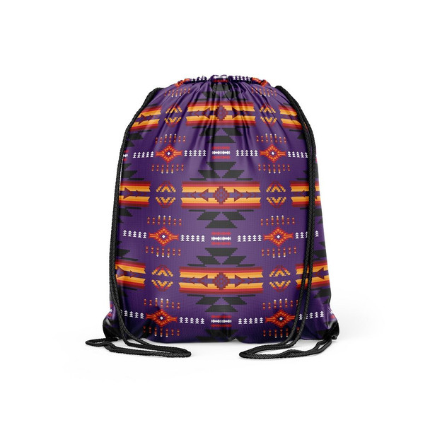 Drawstring Backpack Black  Southwest