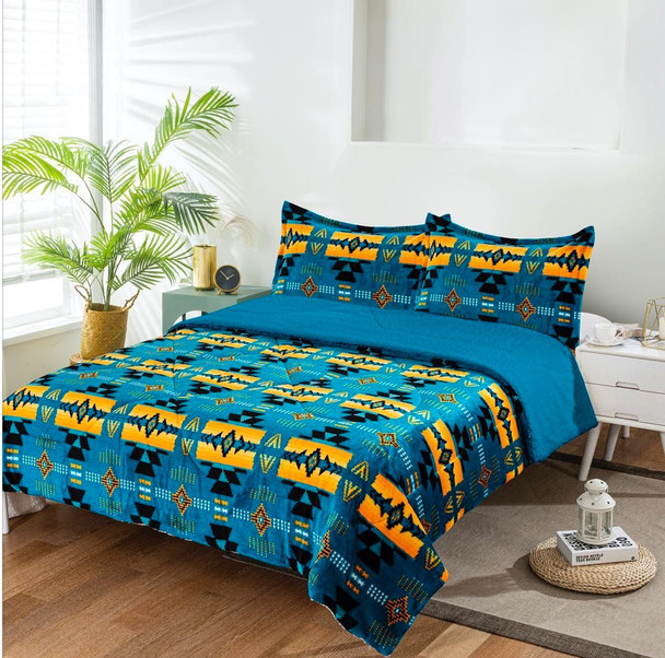 Silk Touch Blanket Queen 3pc Sherpa