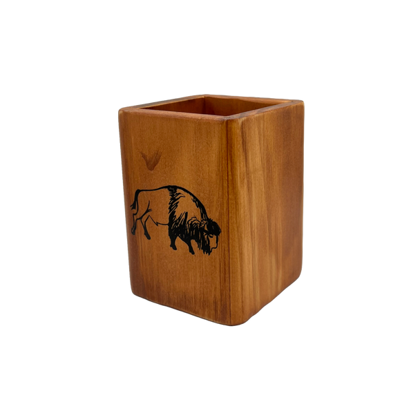 Animal Wooden Pencil Holder  3.5" X 2.5" 3.5"
