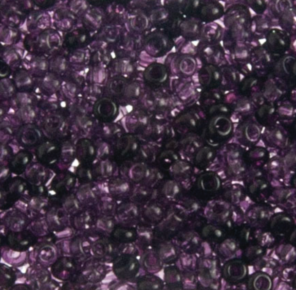 Czech Seed Bead 10/0 Tr Amethyst Mix 22g Vial