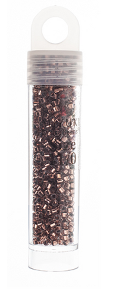 Delica Beads 11/0 Rd Copper Crystal Lined 5.2g Vial Miyuki