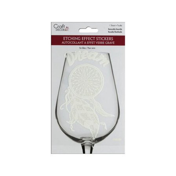 Etching Effect Stickers Dream Catcher