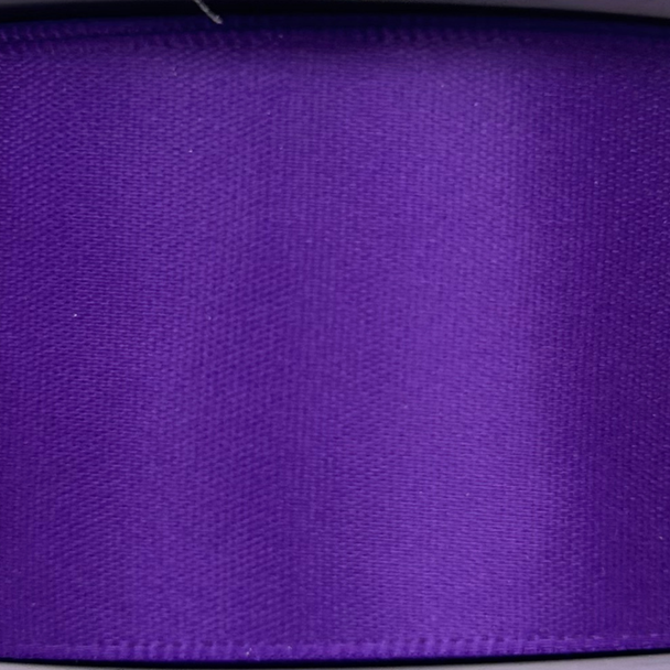 Satin Ribbon By The Roll 3/8"  30m Purple