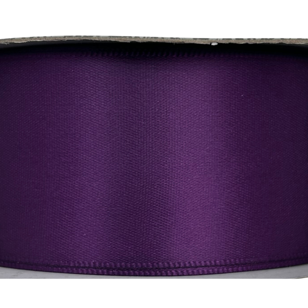 Satin Ribbon By The Roll 3/8"  30m Eggplant