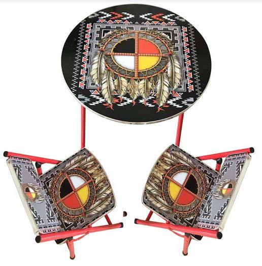 Table & Chair Kids Set Medicine Wheel
