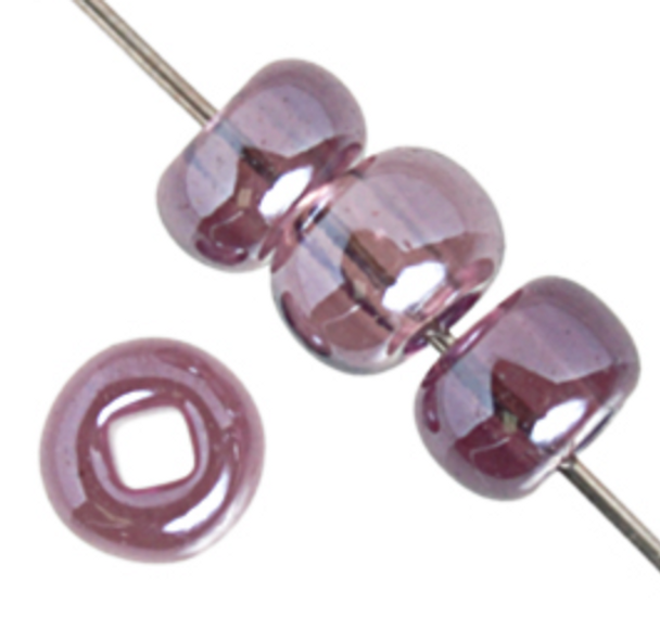 Czech Pony Bead Size 2 Amethyst Luster 500g Preciosa