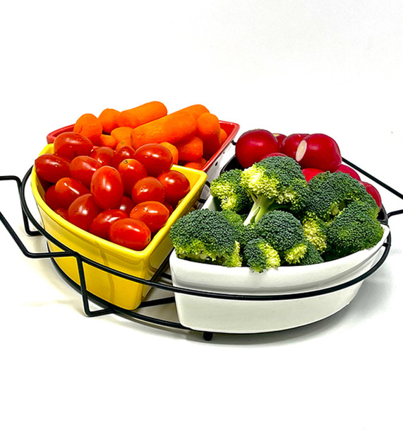 Party Dish Bowl Medicine Wheel W Metal Base