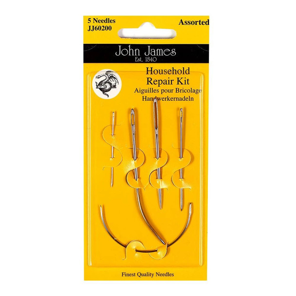 Needles Household Repair Kit 5Pcs John James Jj60200