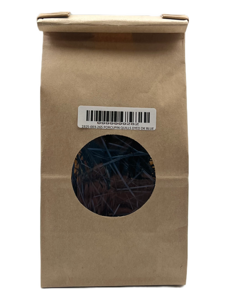 Porcupine Quills Dyed Dark Blue
