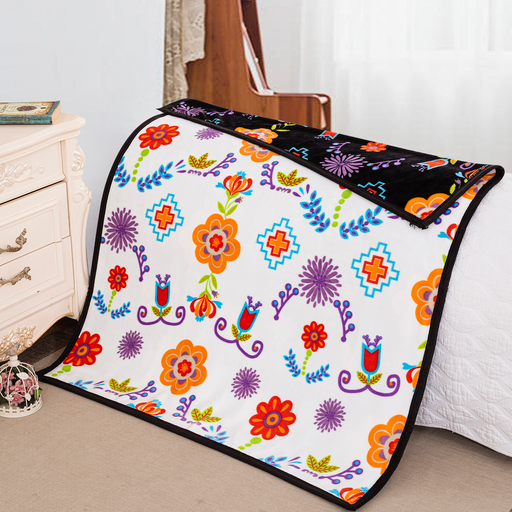 Silk Touch Blanket Baby 2ply Floral 40" X 48"
