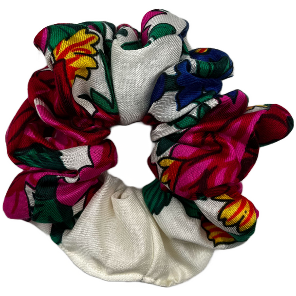 Large Kokom Floral Hair Scrunchy Assorted