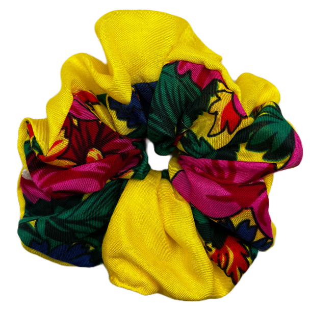 Large Kokom Floral Hair Scrunchy Assorted
