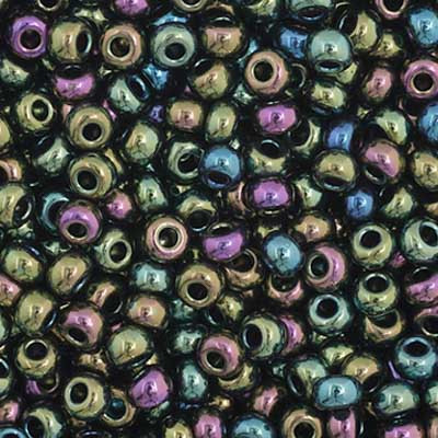 Czech Seedbead 11 Op. Green Ab 23g Vial