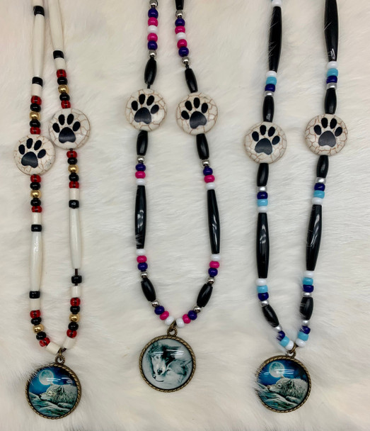 Beaded Necklace With Medallion