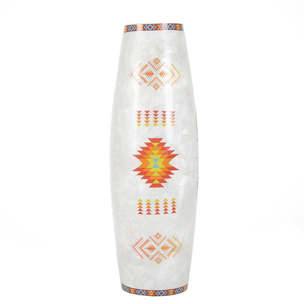 Lighted Glass Vase Medicine Wheel