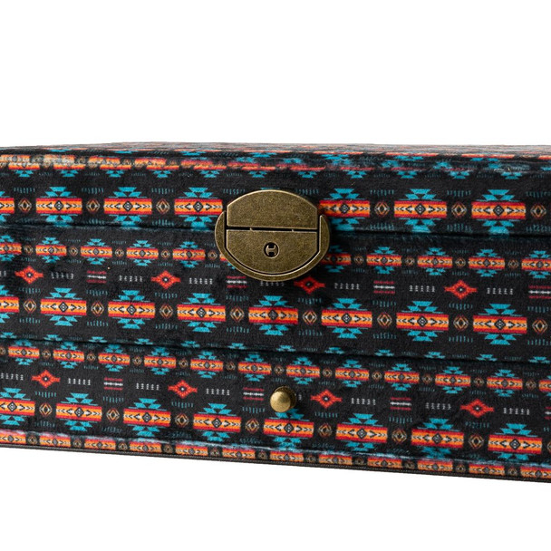 Large Jewelry Box With Drawer & Lock