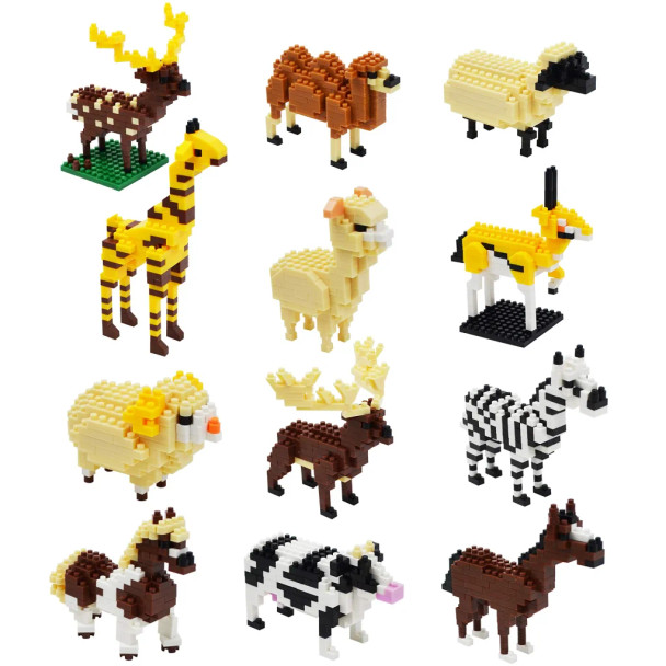 Mini Block The World Of Animals Running Animals
