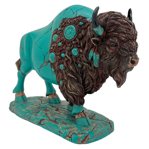 Statue Turquoise Buffalo