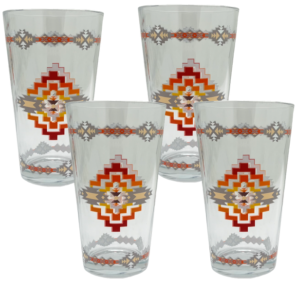 Glass Set 4pcs Solstice Fire Ember