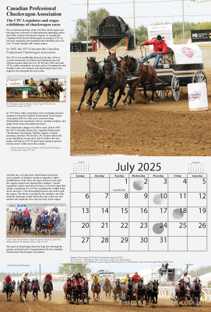 Calendar Canada's History Rodeos & Stampedes