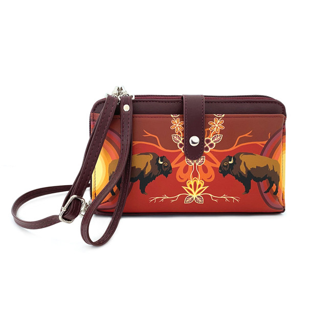 Crossbody Purse "Buffaloes" Storm Angeconeb