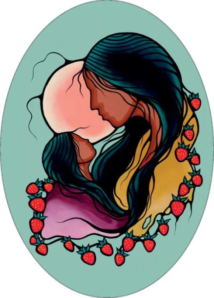 Sticker 1pc "She Looks Up to You" Jackie Traverse