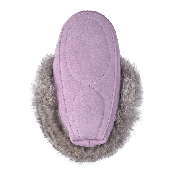 Infant Mini Suede Purple Moccasin
