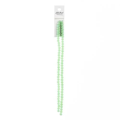 Crystal Lane Rondelle Opaque Light Green