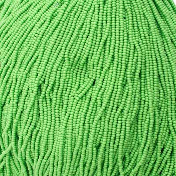 Beads Strung 11/0 Opaque Light Green