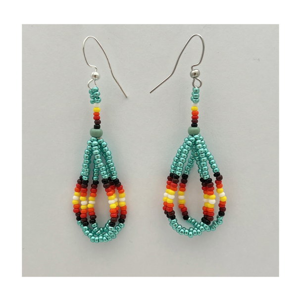 3 Strand Loop Dangle Earrings 2"  Assorted