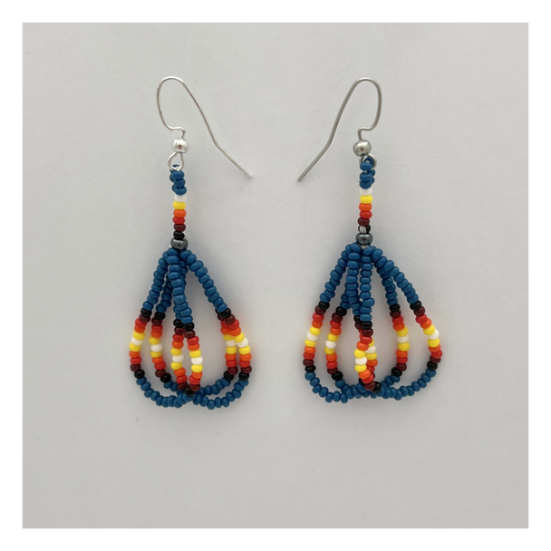 3 Strand Loop Dangle Earrings 2"  Assorted