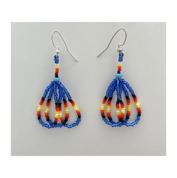 3 Strand Loop Dangle Earrings 2"  Assorted