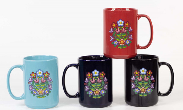 Coffee Mug Floral Gathering 16oz