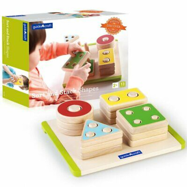 Sort And Stack Shapes 13pcs Guide Craft