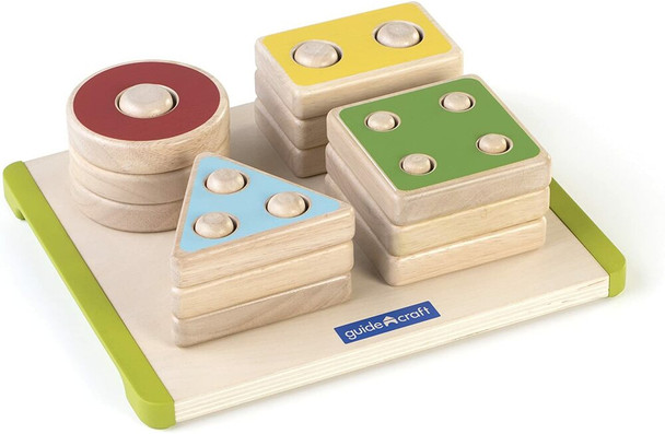 Sort And Stack Shapes 13pcs Guide Craft