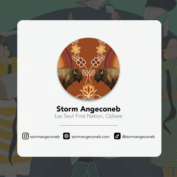 Journal Artists "Horse (Bebezhigooganzhii)" Storm Angeconeb
